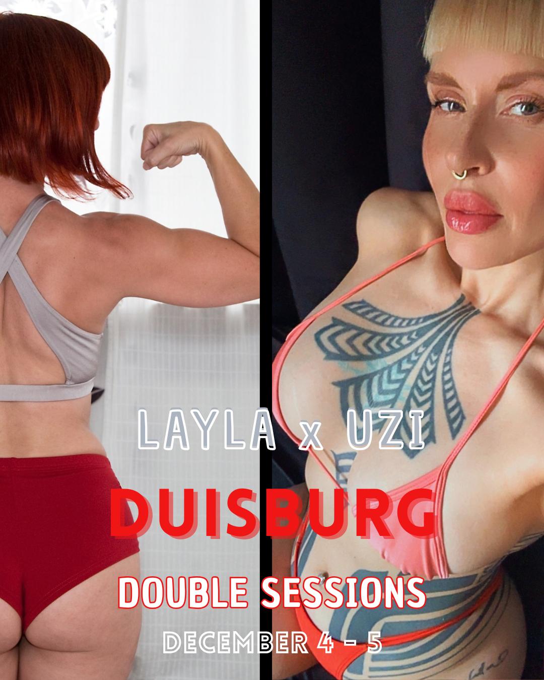 Layla x Uzi – Playfight Double Sessions in Berlin und Duisburg