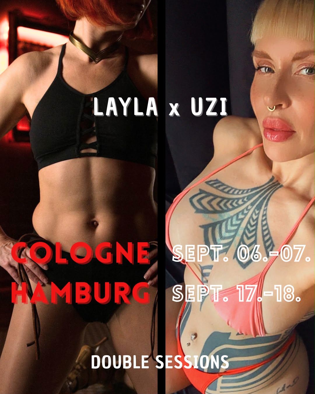 Layla x Uzi – Playfight Double Sessions in Köln und Hamburg